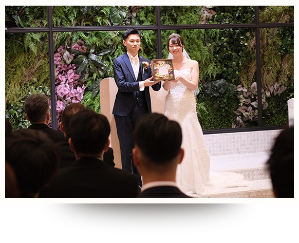 おふたりの門出をより一層感動的に彩る演出としてご利用いただけます