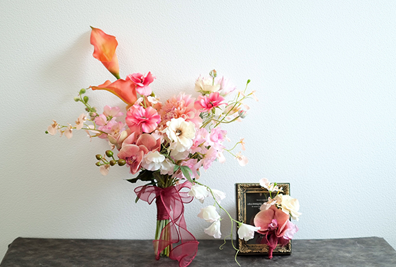 ブーケ&ブートニアセット